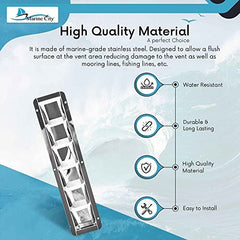 Marine City 6-Slot Louvered Vent – Stainless Steel, Corrosion-Resistant