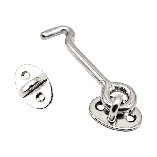 Marine City Buckle Cabin Hook and Eye Latch – 316 Stainless Steel 2” for Door Marine City