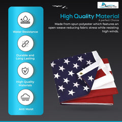 MARINE CITY American Flag for Boats 12 x 18