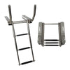 Marine City 3-Step Telescoping Stainless Steel Ladder with Retractable Handrail