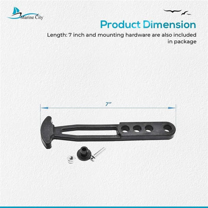 Marine City Silica Boat Strap Boarding Latch Band – 3 Adjustable Mounting Holes Marine City Hardware