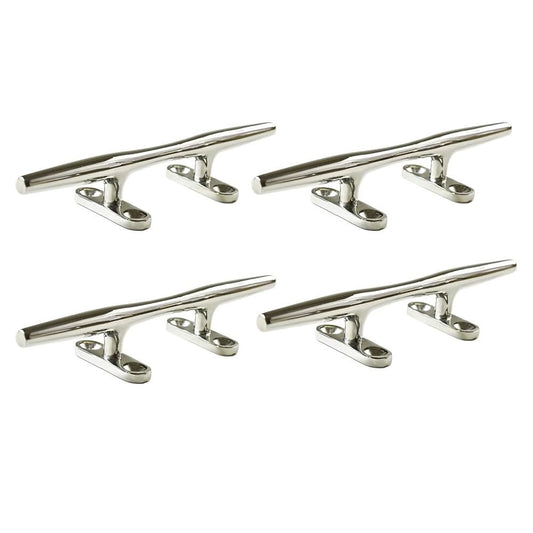 Marine City Deck Mooring Rope Tie Cleat Herreshoff Style Stainless Steel (4 Pcs)