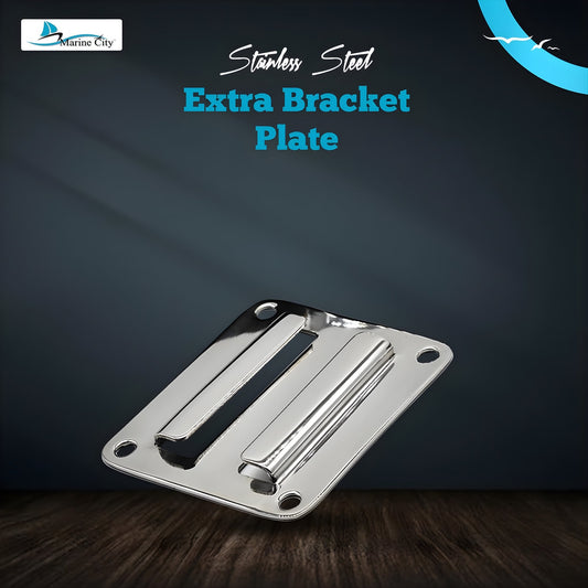 MARINE CITY Extra Stainless Steel Mounting Bracket – Gloss Polished Rod Holder Marine City