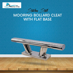 Marine City 12” Mooring Bollard Cleat – 316 Stainless Steel, Heavy Duty 8000 lbs
