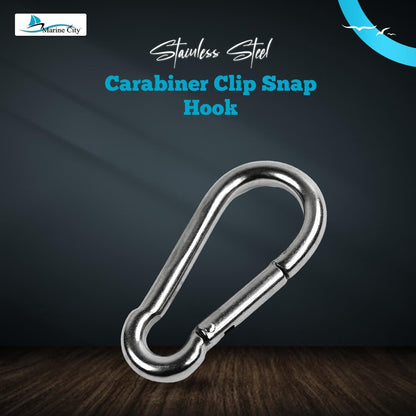 Marine City Carabiner Clip Snap Hook – Stainless Steel, 4", Durable (Pack of 2) MARINE CITY
