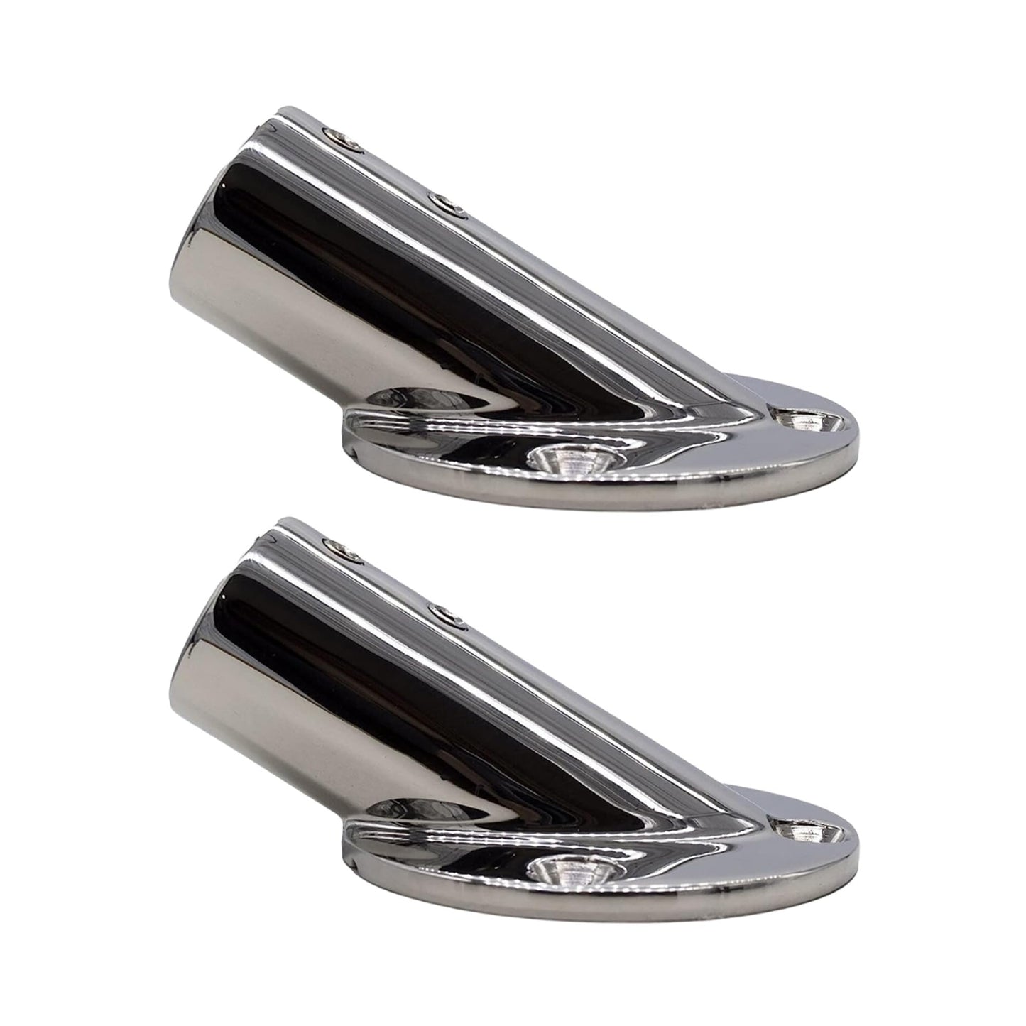 Marine City 30° Casting Boat Hand Railing Round Base – Stainless Steel (2 Pcs)