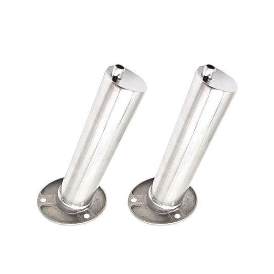 Marine City Stainless Steel Flush-Mount Fishing Rod Holder with Drain (2 Pcs)