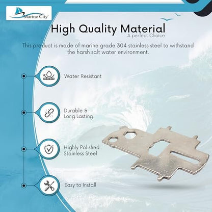 Marine City Universal Deck Plate Key – 304 Stainless Steel with Bottle Opener MARINE CITY
