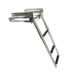 Marine City 304 Stainless Steel Telescoping 3-Step Under Slide Boarding Ladder