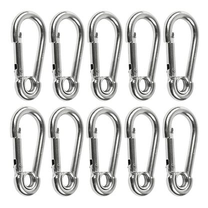 Marine City Carabiner Clip Snap Hook with Ring 2-3/4” Stainless Steel, Rustproof Marine City Hardware