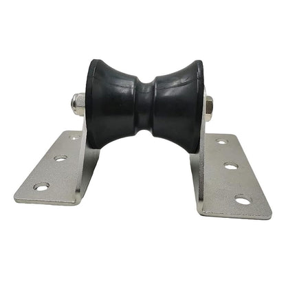 Marine City 8” Black PU Bow Roller Large Platform Anchor Roller Replacement Marine City