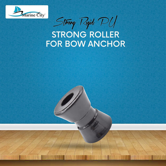 Marine City Black PU Bow Roller – 2-Inch Rigid, Shock-Absorbing Roller Marine City