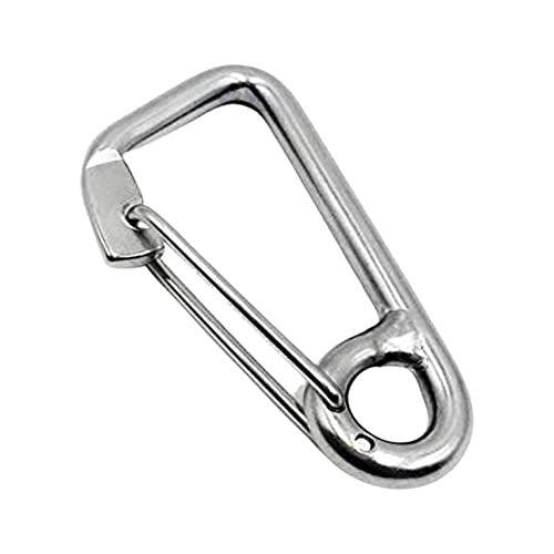 Marine City 316 Marine Grade Stainless Steel Carabiner Spring Snap Hook Boat (2-3/8 inches)