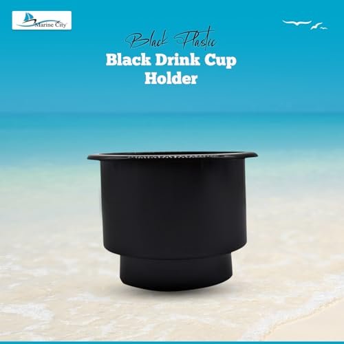 Marine City Plastic Drink Cup Holder Without Drain Hole – 3.5" Durable Holder