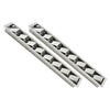 Marine City Ventilación con rejilla de acero inoxidable con 8 ranuras, 16-13/16” × 3” × 1-1/4” (2 piezas) 