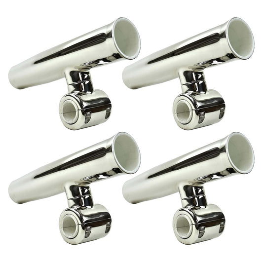 Marine City Adjustable Fishing Rod Holder – 304 Stainless Steel Clamp-On (4 Pcs)