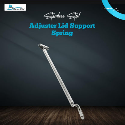 Marine City 10-1/4" Hatch Holder Adjuster–Stainless Steel, with U-Bolt & L-Plate Marine City