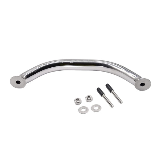 Marine City Handrail Grab Rail Handle, 9 Inch, 304 Stainless Steel, Oval Tube Marine City