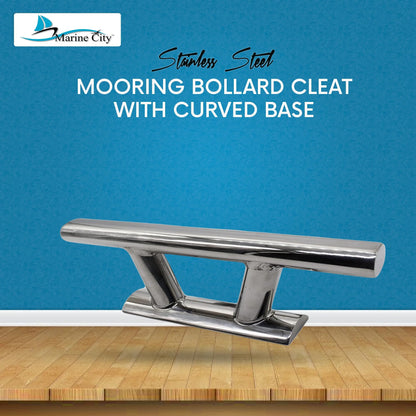 Marine City 8” Mooring Bollard Cleat – 316 Stainless Steel, Heavy Duty 5000 lbs