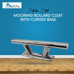Marine City 8” Mooring Bollard Cleat – 316 Stainless Steel, Heavy Duty 5000 lbs