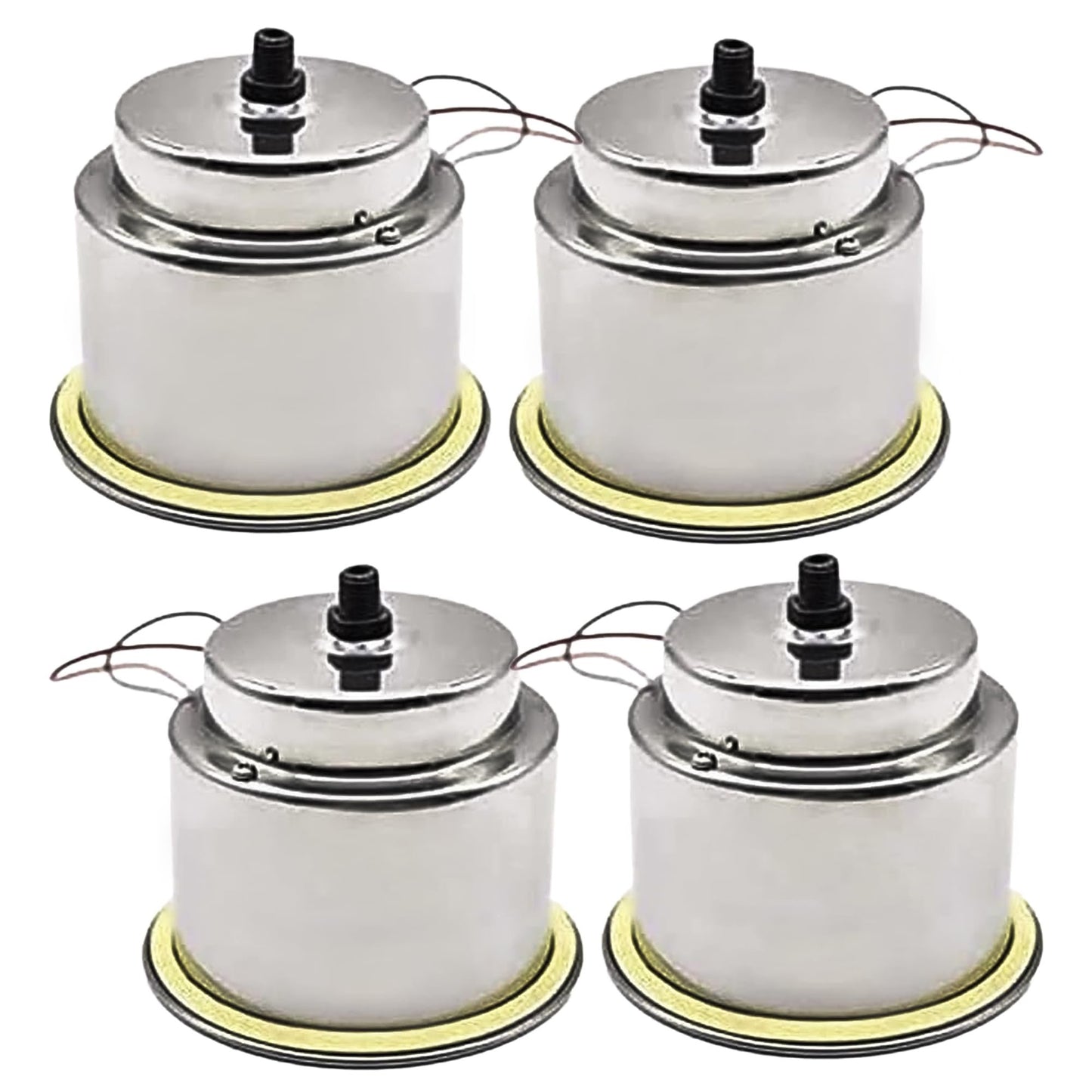 Marine City Stainless Steel Red LED Illuminated Drink Holder with Drain (4 Pcs)
