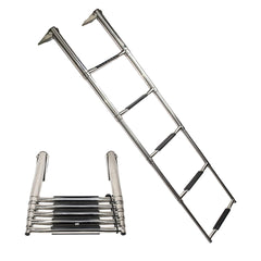Marine City 5-Step Telescoping Swim Ladder, 304 Stainless Steel, 400 lb Capacity