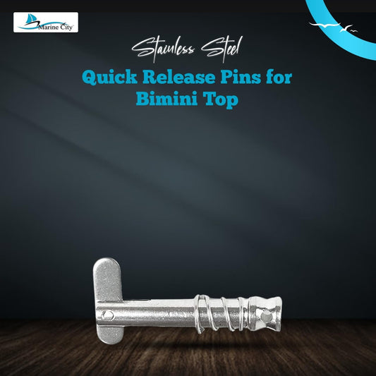 Marine City Quick Release Pin for Bimini Top – 316 Stainless Steel, Durable Marine City Hardware
