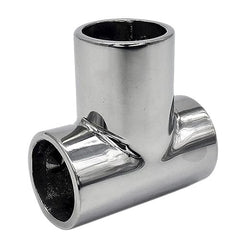 Marine City 304 Stainless Steel Tee Connector Hand Rail Fittings – (Pack of 2)