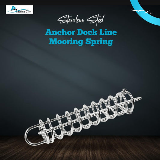 Marine City Boat Anchor Dock Line Mooring Spring – 304 Stainless Steel,13-3/16" Marine City