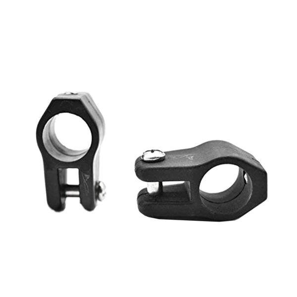 Marine City 2 Pcs Bimini Top Boat Black Round Nylon Jaw Slide for 7/8 Inches Tube (Nylon, Tube Size: 7/8 inches)