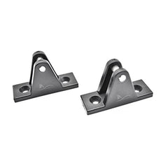 Marine City 2 Pcs Black Nylon Bimini Top Deck Hinges