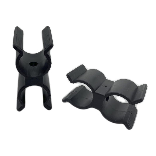 Marine City Black Nylon Bimini Pole & Ladder Clips – 7/8"-1" Tubing (Pack of 2)