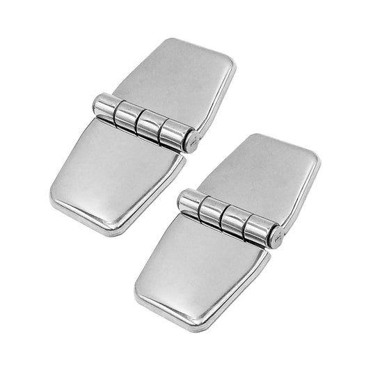 Marine City 316 Stainless Steel Covered Strap Hinges with Caps – 3" x 1-1/2" Marine City