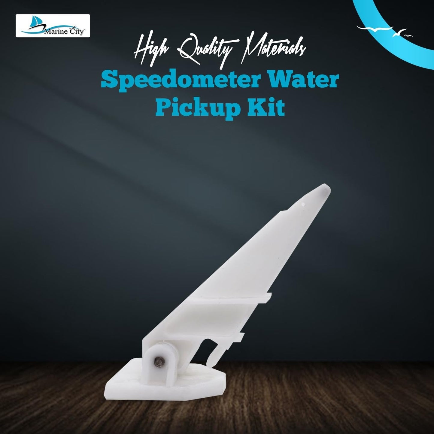 Marine City Boat Outboard Pitot Speedometer Kit – Accurate Readings up to 80 MPH Marine City