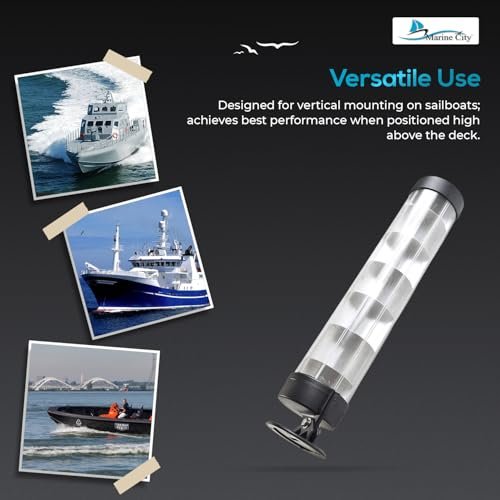 MARINE CITY Aluminum 24” Tube Radar Reflector – 40 SQ FT Reflective Area