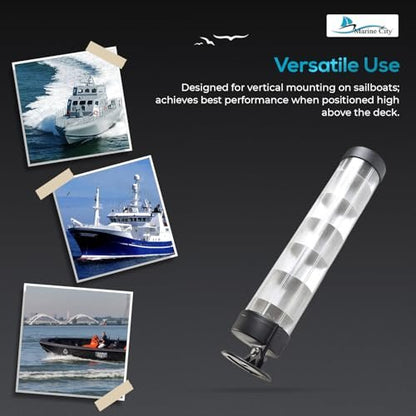 MARINE CITY Aluminum 24” Tube Radar Reflector – 40 SQ FT Reflective Area