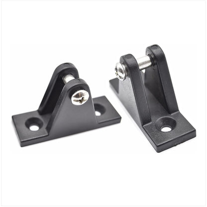 Marine City 2 Pcs Boat Bimini Top Nylon Black 80 Degree Deck Hinge Marine City Hardware