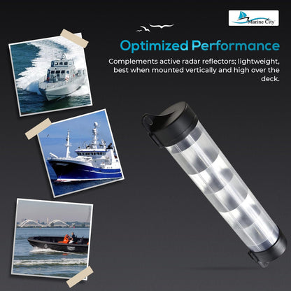 MARINE CITY Aluminum 23” Tube Radar Reflector – 40 SQ FT Reflective Area