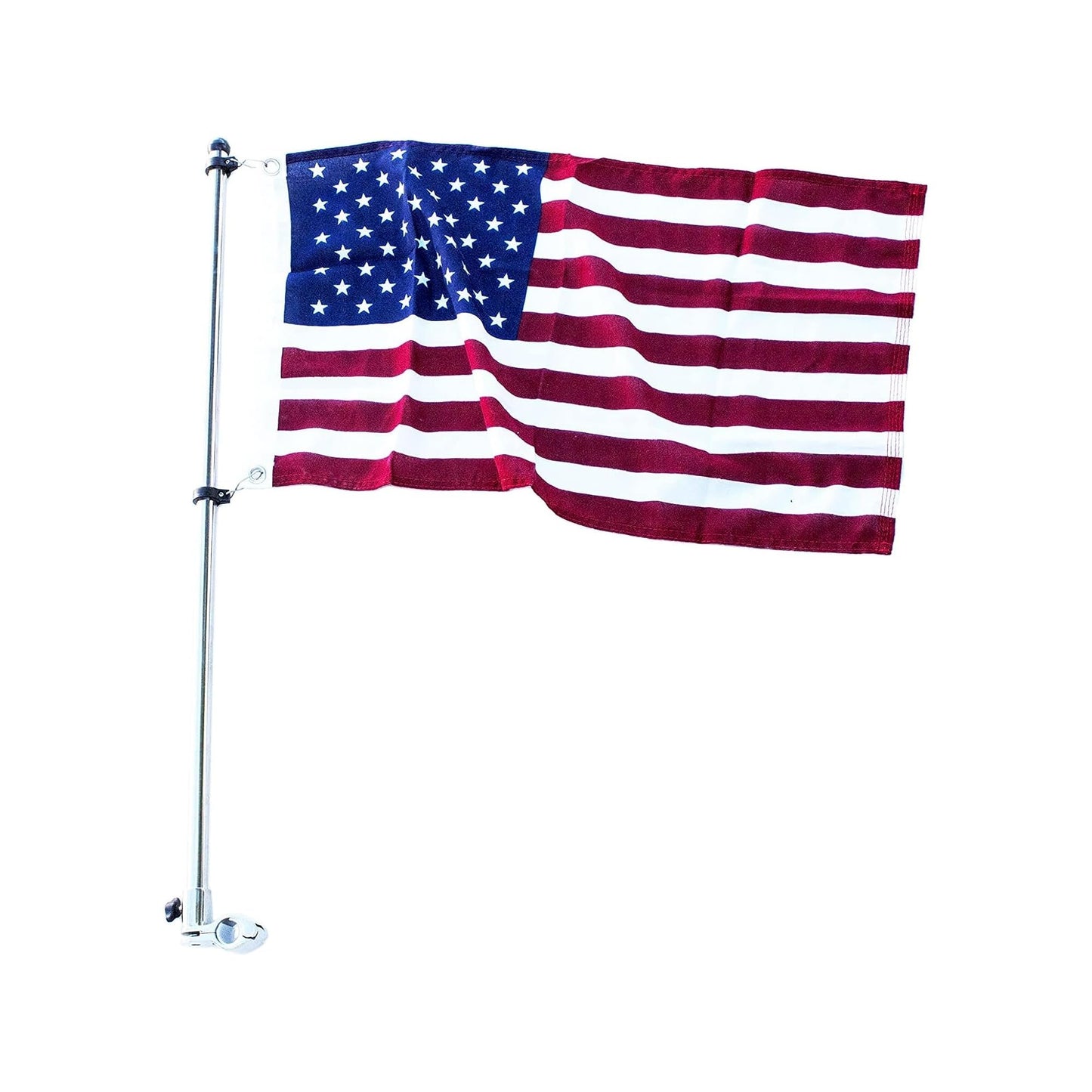 Marine City 32-Inch Rail-Mounted Flag Pole & Base Kit – 304 Stainless Steel