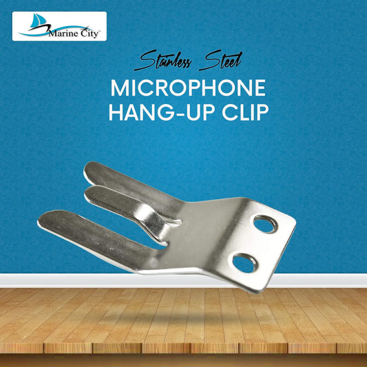 Marine City Stainless Steel Handheld Microphone Hang-Up Clip – Durable