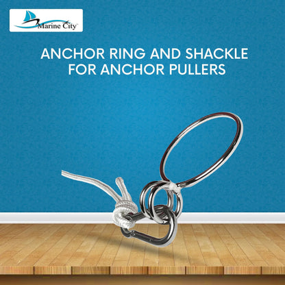 Marine City Boat Anillo de anclaje resistente y grillete para tiradores de anclaje Accesorios marinos