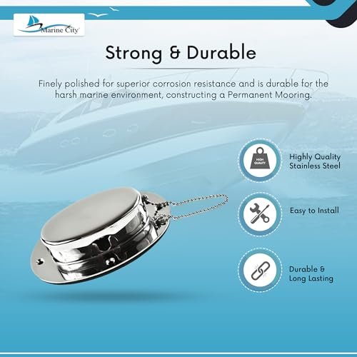 Marine City Stainless Steel Hinged Chain Deck Pipe – Durable, Easy Install Marine City