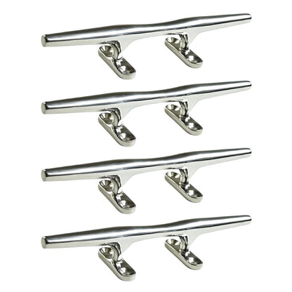 Marine City Dock Cleat – 10" 316 Stainless Steel Mooring Rope Tie Cleat (4 Pcs)