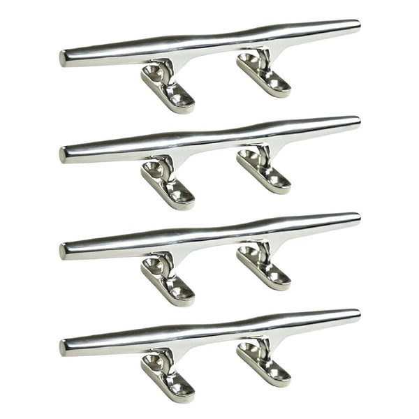Marine City Dock Cleat – 10" 316 Stainless Steel Mooring Rope Tie Cleat (4 Pcs)