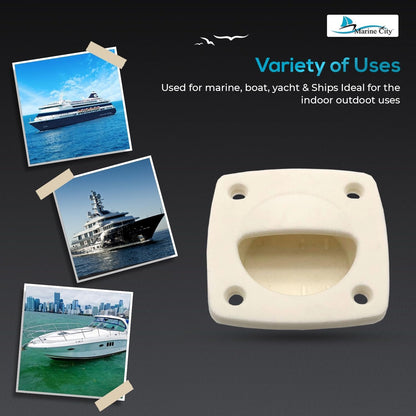 Marine City Nylon Pull Handle – White Corrosion-Resistant Marine Grab Handle MARINE CITY