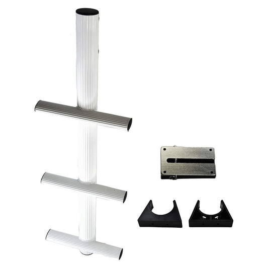 Marine City 3-Step Anti-Slip Sport & Diver Ladder – Aluminum, 400 lb Capacity