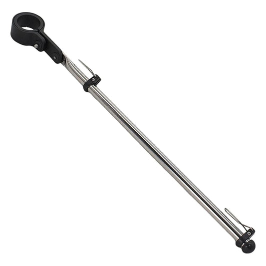 Marine City Stainless Steel Rail Mount Flag Staff Pole – Adjustable Nylon Clamp MARINE CITY