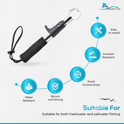 Soporte para pinza de labios de pescado Portabale de Marine City