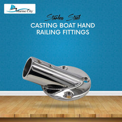 Marine City 30° Casting Boat Hand Railing Round Base – 316 Stainless Steel