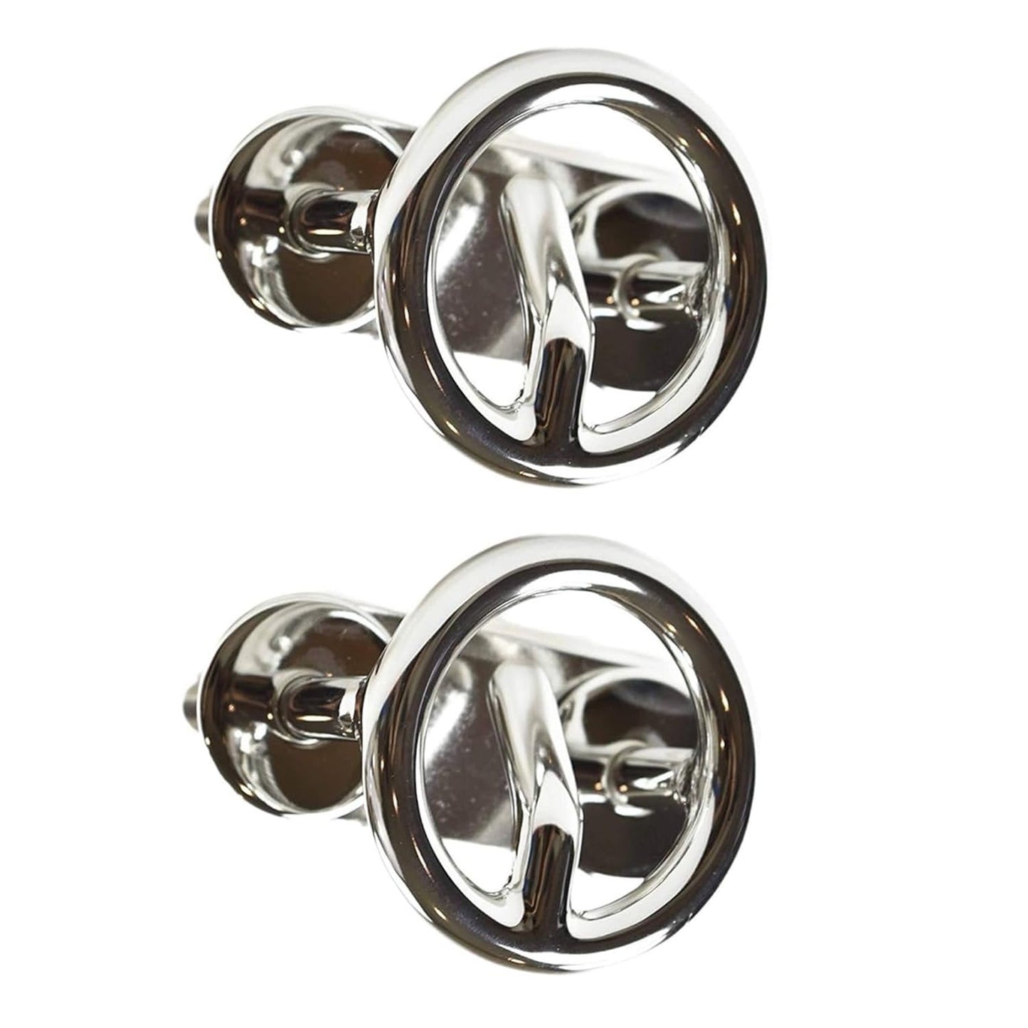 MARINE CITY Ski Tow Hook – 316 Stainless Steel, 2-1/2” Ring (Pack of 2)